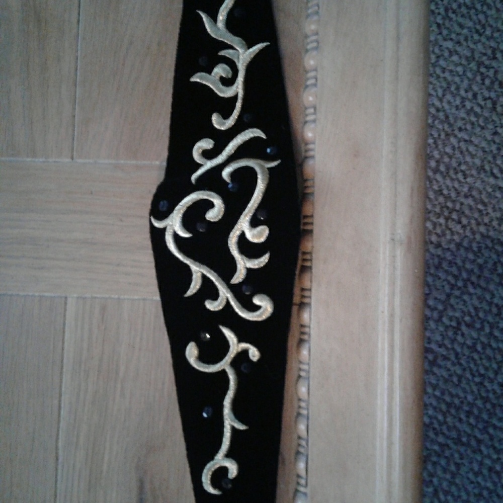 Vintage "Carla Marchi" Handmade Velvet Belt